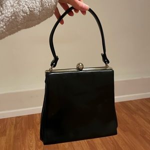 Black vintage handbag